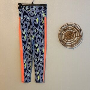 Aerie Chill Play Move Leopard Leggings Size Small
